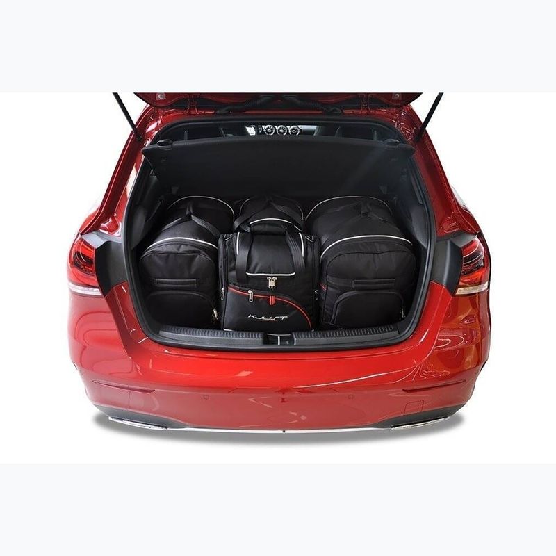 KJUST Mercedes-Benz A Hatchback set di borse per il bagaglio 2018+ 4 pezzi nero. 12