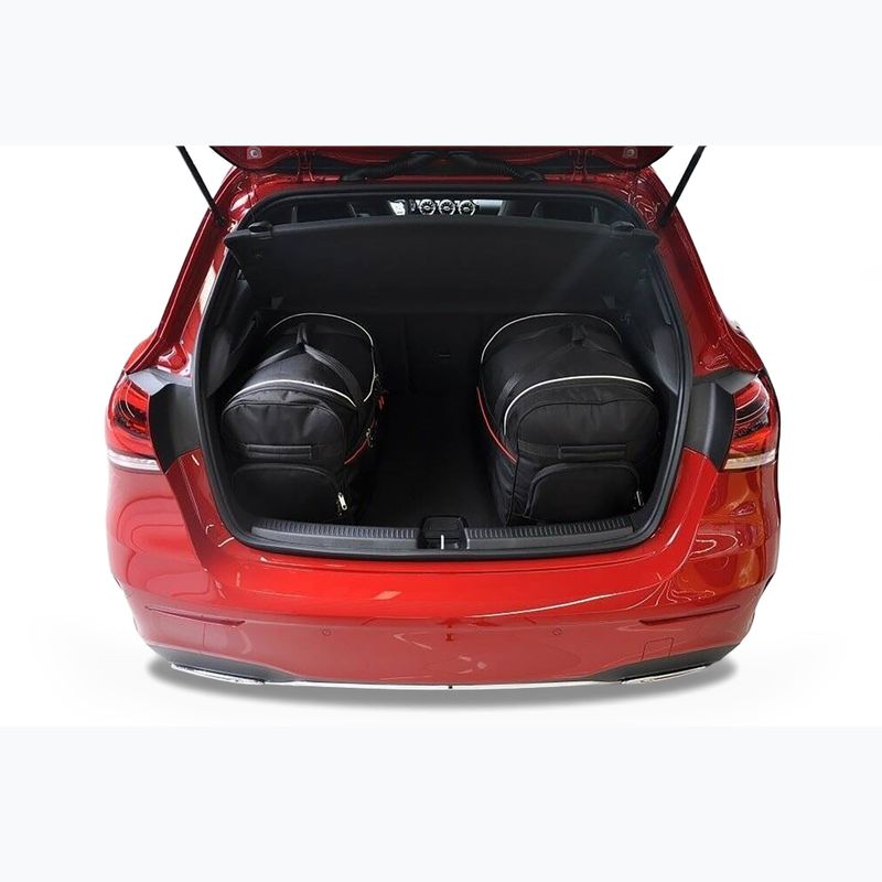 KJUST Mercedes-Benz A Hatchback set di borse per il bagaglio 2018+ 4 pezzi nero. 14