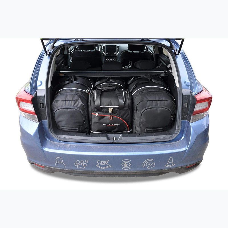 Set di borse da bagagliaio KJUST Subaru Impreza 2017+ 4 pezzi nero. 13