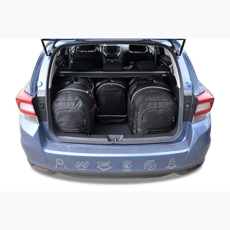 Set di borse da bagagliaio KJUST Subaru Impreza 2017+ 4 pezzi nero. 14