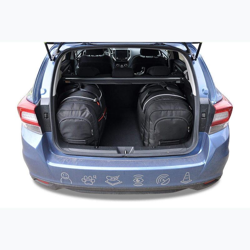 Set di borse da bagagliaio KJUST Subaru Impreza 2017+ 4 pezzi nero. 15