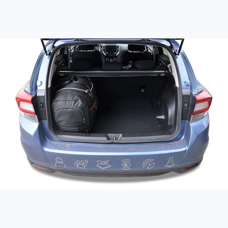 Set di borse da bagagliaio KJUST Subaru Impreza 2017+ 4 pezzi nero. 16