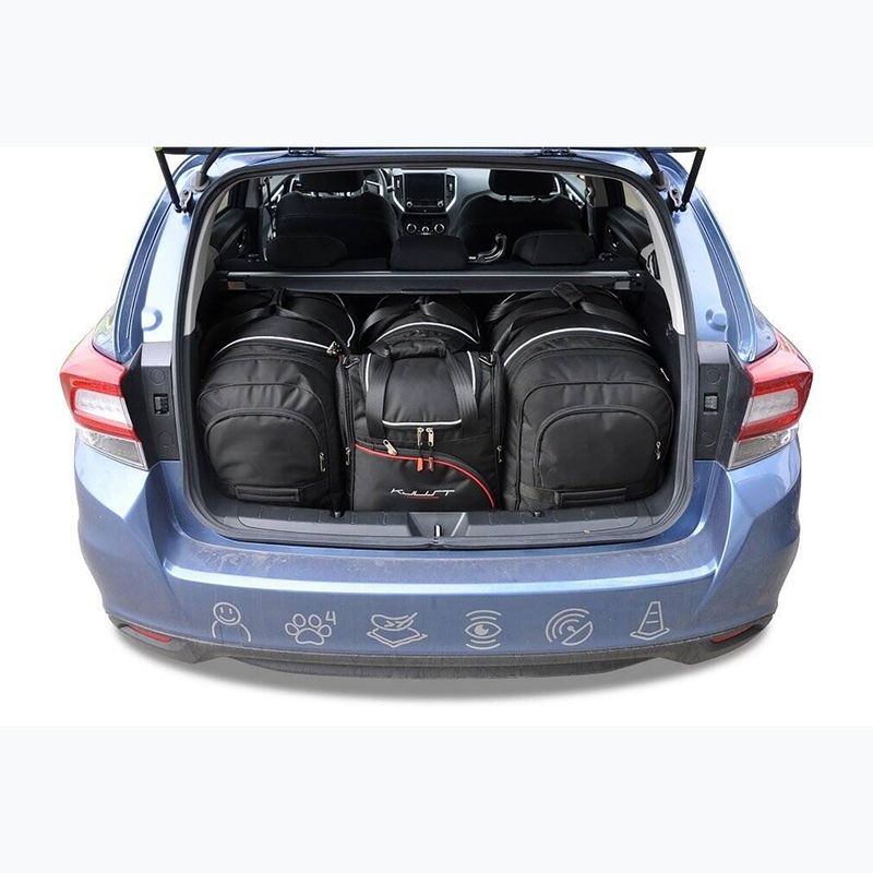 Set di borse da bagagliaio KJUST Subaru Impreza 2017+ 4 pezzi nero. 13