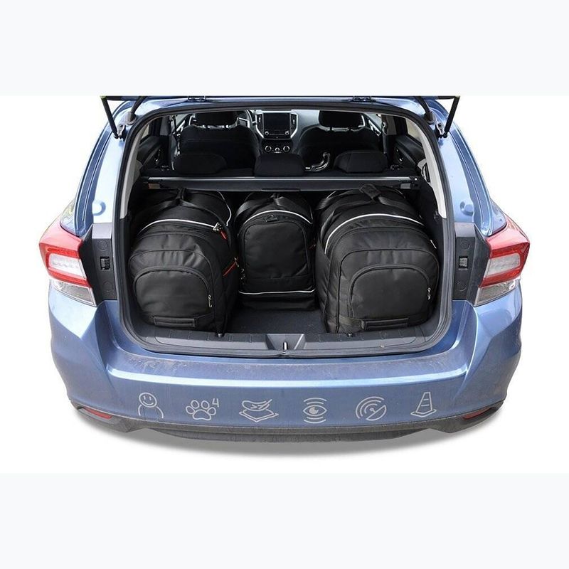 Set di borse da bagagliaio KJUST Subaru Impreza 2017+ 4 pezzi nero. 14