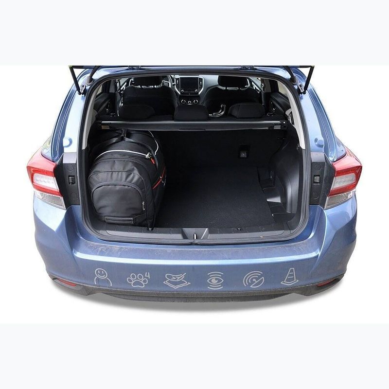 Set di borse da bagagliaio KJUST Subaru Impreza 2017+ 4 pezzi nero. 16