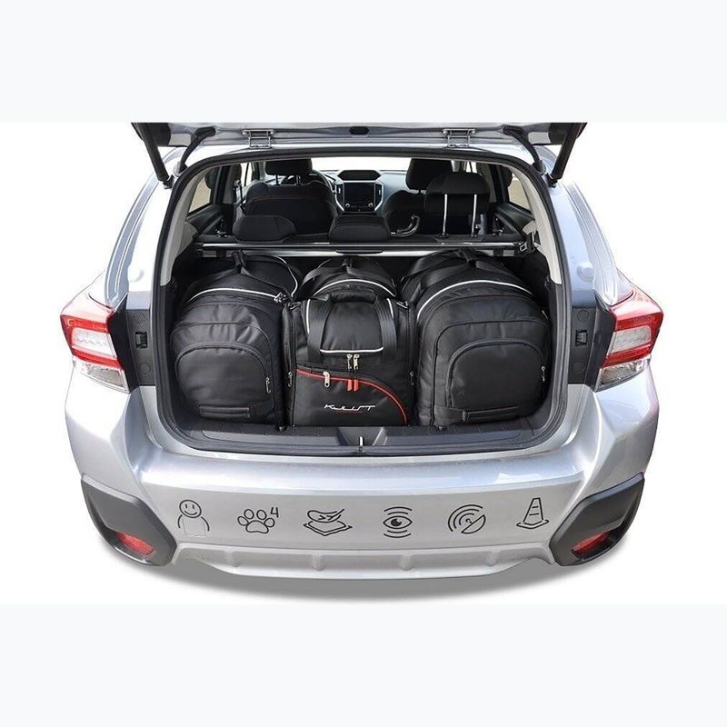 KJUST Subaru Xv set di borse da bagagliaio 2017+ 4 pezzi nero. 14