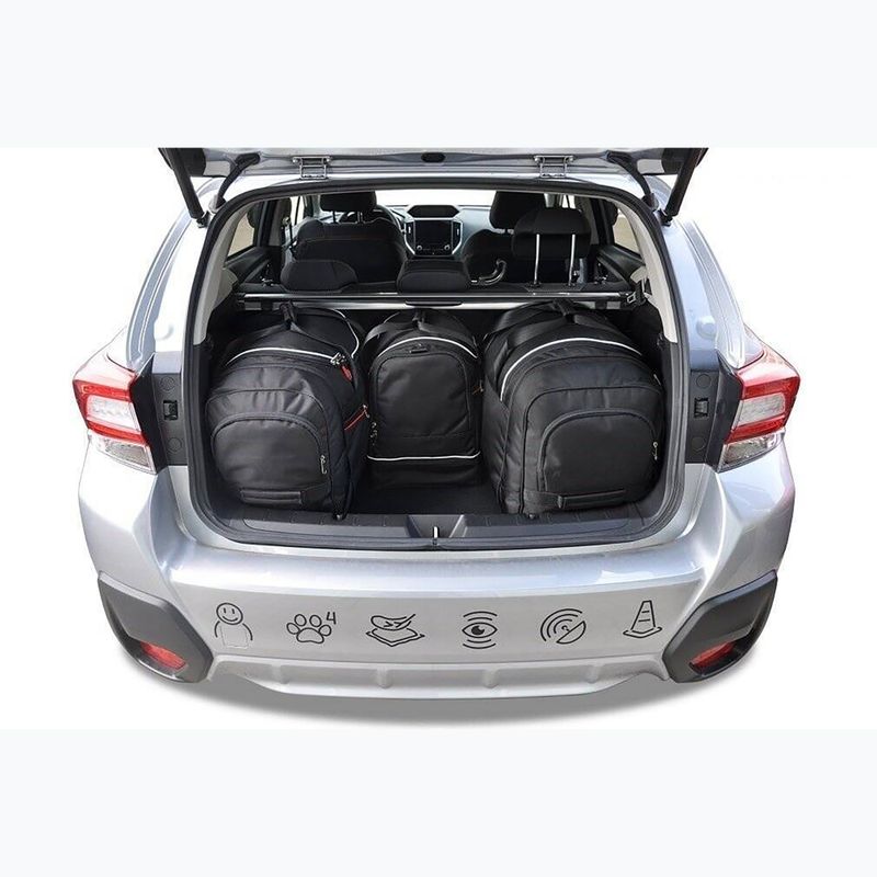 KJUST Subaru Xv set di borse da bagagliaio 2017+ 4 pezzi nero. 15