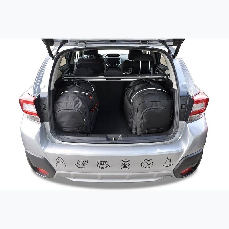 KJUST Subaru Xv set di borse da bagagliaio 2017+ 4 pezzi nero. 16