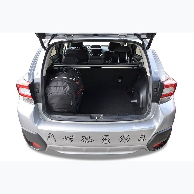 KJUST Subaru Xv set di borse da bagagliaio 2017+ 4 pezzi nero. 17