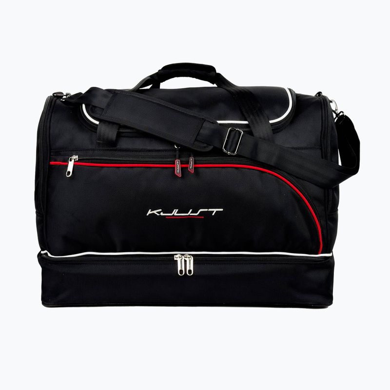 Set di borse per bagagliaio KJUST Renault Megane Coupé 2008+2016 4 pezzi nero. 2