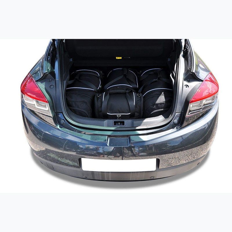 Set di borse per bagagliaio KJUST Renault Megane Coupé 2008+2016 4 pezzi nero. 10