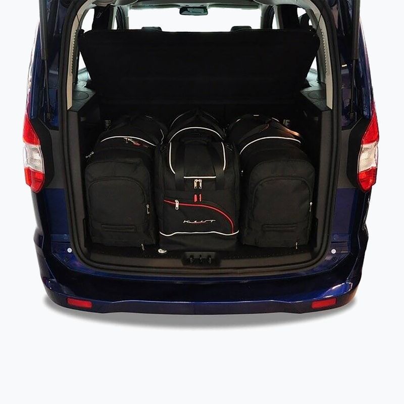 KJUST Ford Tourneo Courier 2014+ set di borse portabagagli 4 pezzi nero 14