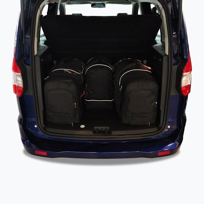 KJUST Ford Tourneo Courier 2014+ set di borse portabagagli 4 pezzi nero 15