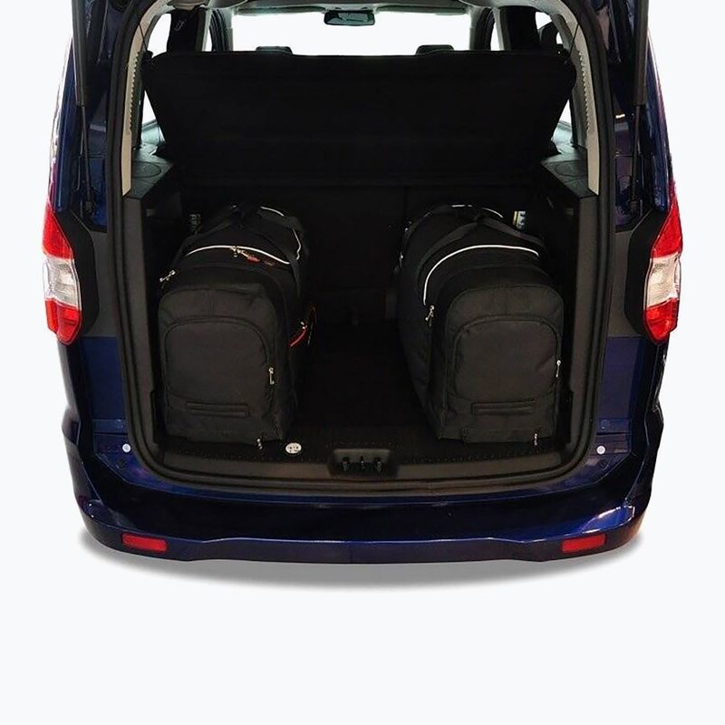 KJUST Ford Tourneo Courier 2014+ set di borse portabagagli 4 pezzi nero 16
