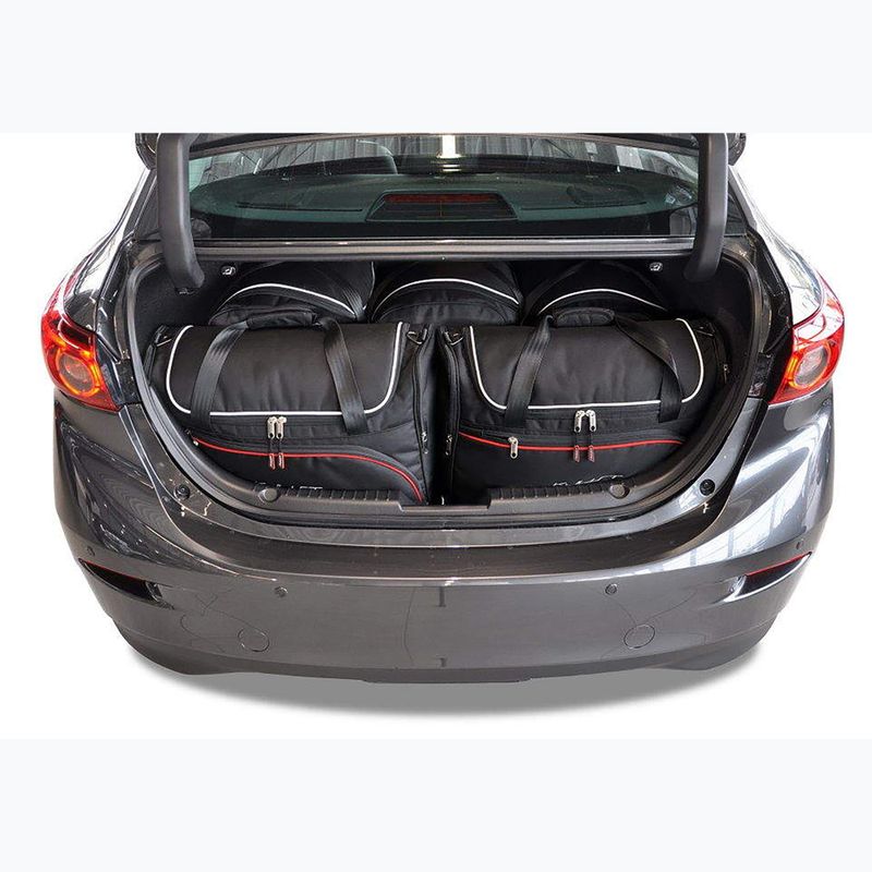 KJUST Mazda 3 Limousine 2013-2018 set di borse per bagagliaio 5 pezzi nero. 12