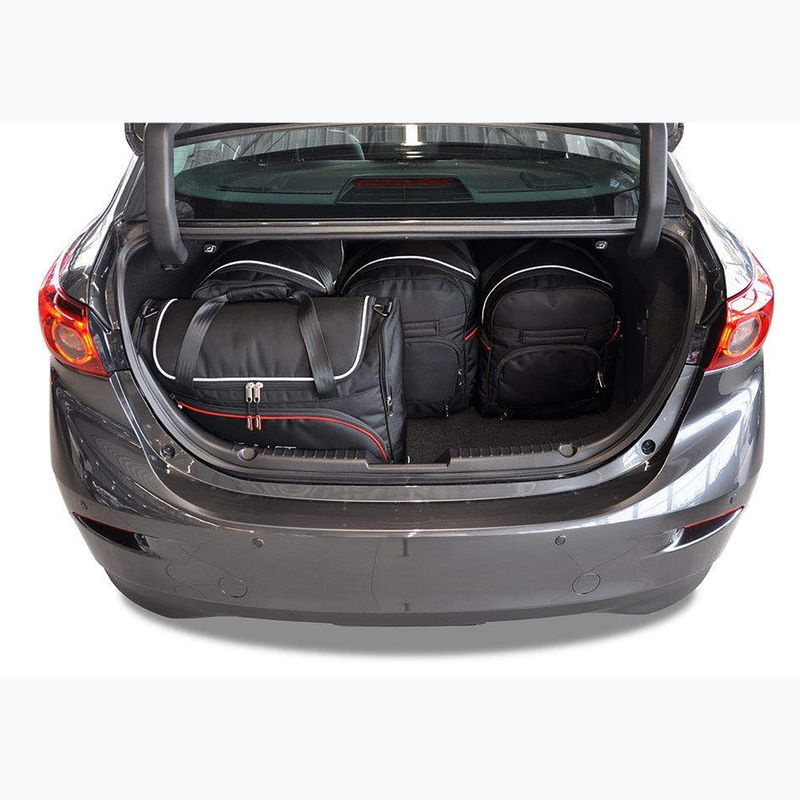 KJUST Mazda 3 Limousine 2013-2018 set di borse per bagagliaio 5 pezzi nero. 13