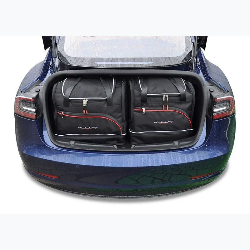 KJUST Tesla Model 3 2017-2023 set di borse da bagagliaio 5 pezzi nero. 13