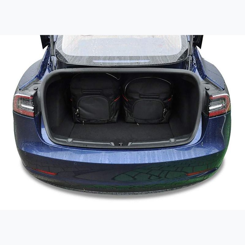 KJUST Tesla Model 3 2017-2023 set di borse da bagagliaio 5 pezzi nero. 15