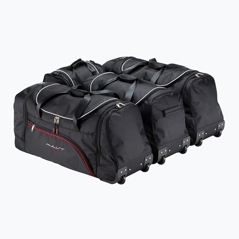 Set di borse portabagagli KJUST Renault Megane Grandtour 2016+ 4 pezzi nero. 2
