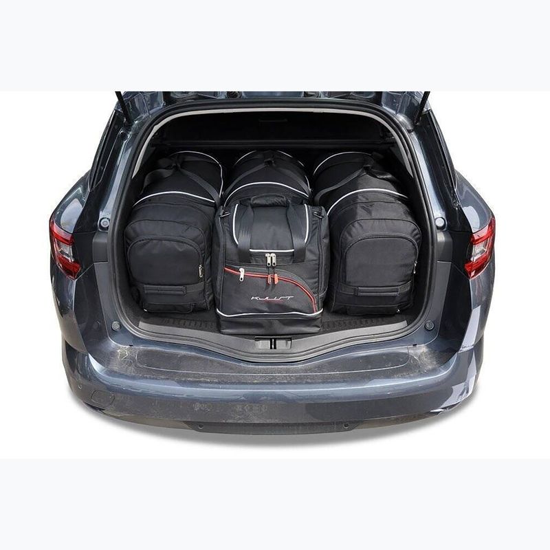Set di borse portabagagli KJUST Renault Megane Grandtour 2016+ 4 pezzi nero. 13