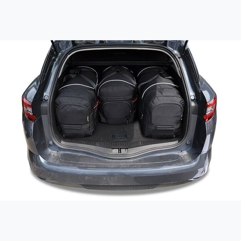 Set di borse portabagagli KJUST Renault Megane Grandtour 2016+ 4 pezzi nero. 14