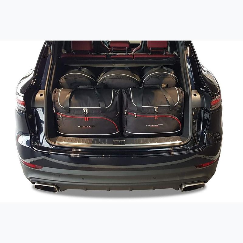 KJUST Porsche Cayenne 2017+ set di borse da bagagliaio 5 pezzi nero. 14