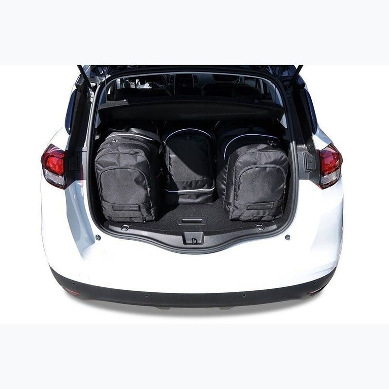 KJUST Renault Scenic 2015-2019 set di borse per il bagaglio 4 pezzi nero. 13