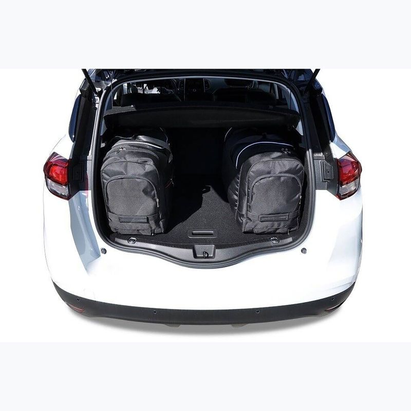 KJUST Renault Scenic 2015-2019 set di borse per il bagaglio 4 pezzi nero. 14