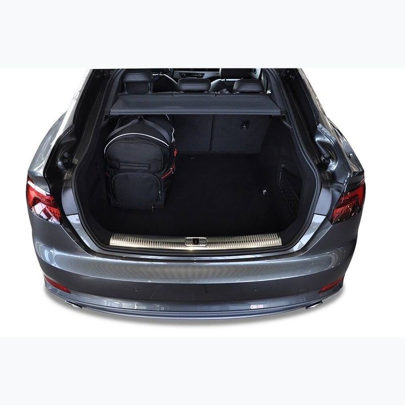 KJUST Audi A5 Sportback set di borse per il bagagliaio 2017+ 5 pezzi nero 21