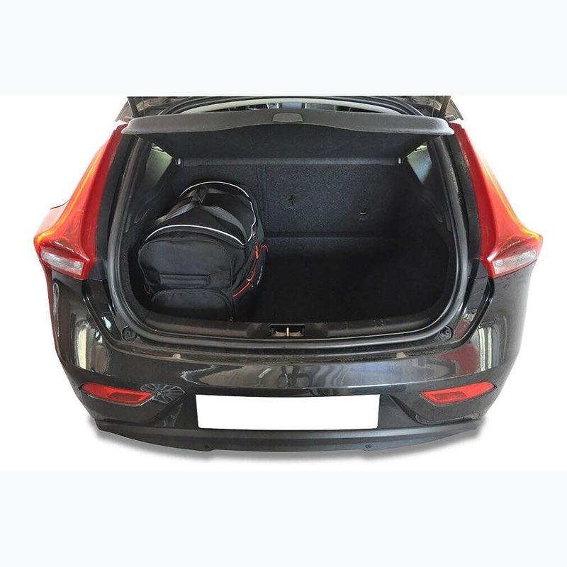 KJUST Volvo V40 Hatchback 2012-2019 set di borse per il bagaglio 3 pezzi nero. 13