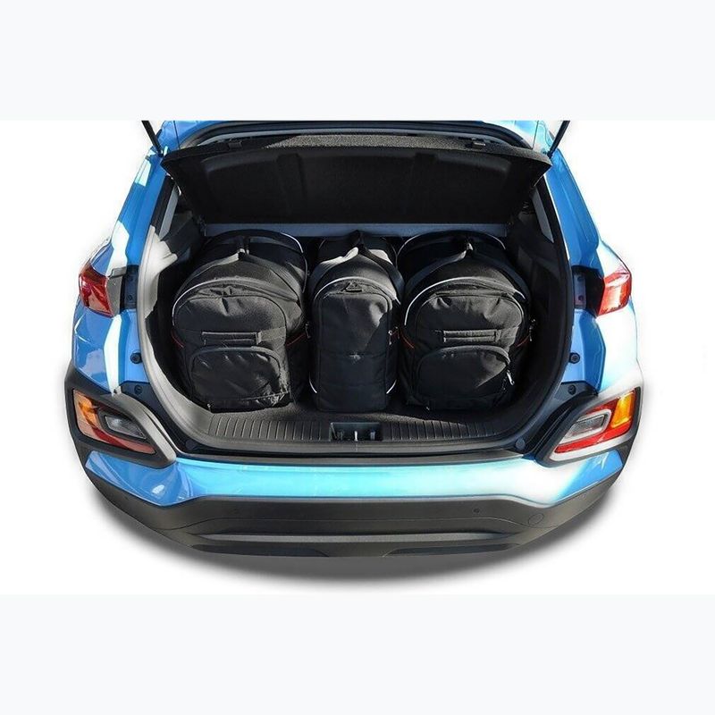 KJUST Hyundai Kona set di borse per bagagliaio 2017-2022 3 pezzi nero 15