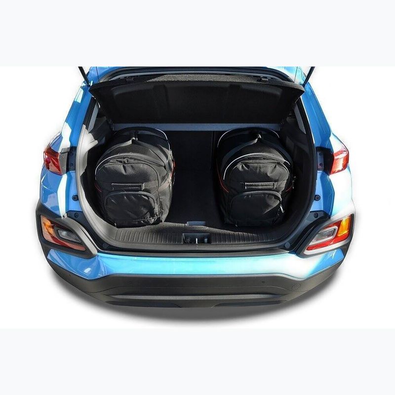 KJUST Hyundai Kona set di borse per bagagliaio 2017-2022 3 pezzi nero 16