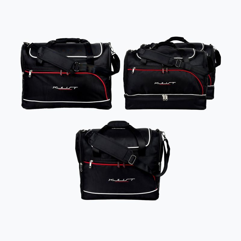 Set di borse da bagagliaio KJUST Hyundai I30 Fastback 2017+ 4 pezzi nero