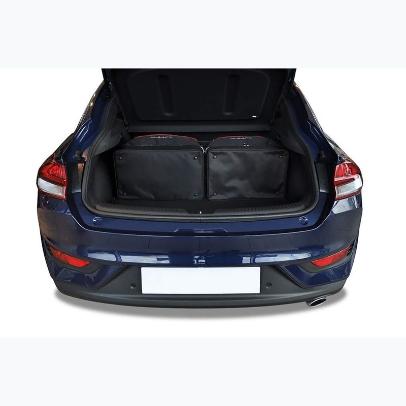 Set di borse da bagagliaio KJUST Hyundai I30 Fastback 2017+ 4 pezzi nero 15