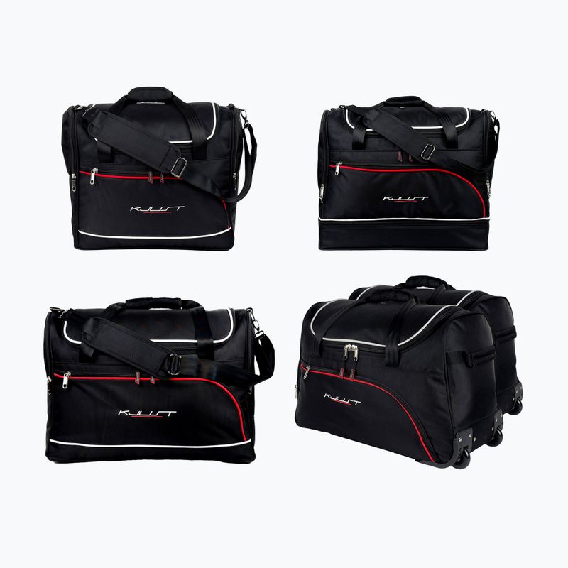 Set di borse portabagagli KJUST Skoda Fabia Combi 2007-2014 5 pezzi nero.