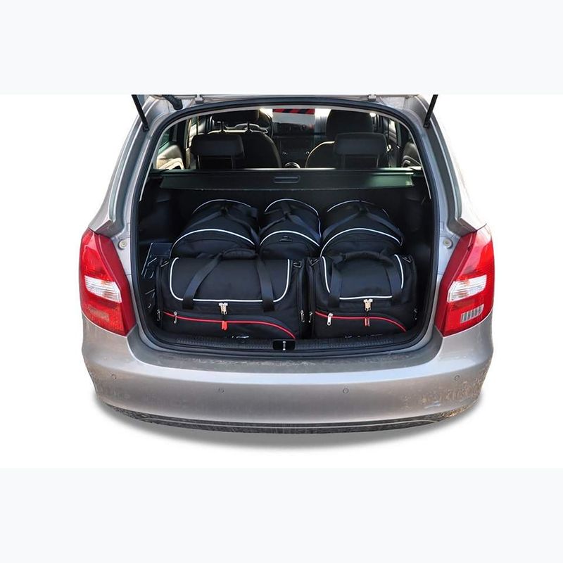 Set di borse portabagagli KJUST Skoda Fabia Combi 2007-2014 5 pezzi nero. 12