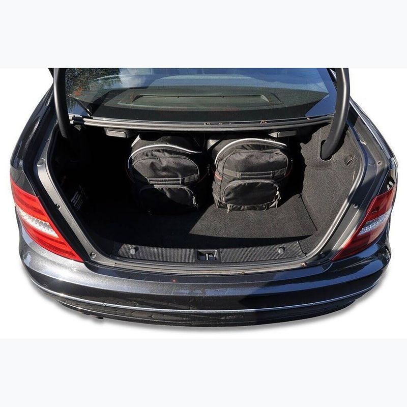 KJUST Mercedes-Benz C Coupé 2011-2014 Set di borse per il bagaglio 4 pezzi nero 14