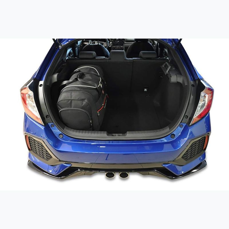 KJUST set di borse per bagagliaio Honda Civic Hatchback 2017-2021 4 pezzi nero 17