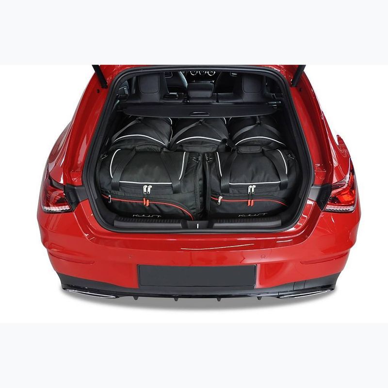 KJUST Mercedes-Benz Cla Shooting Brake set di borse per il bagaglio 2019+ 5 pezzi nero. 12