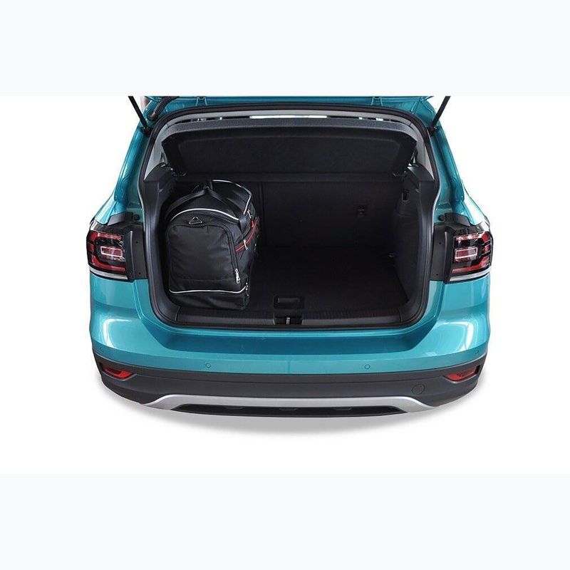 KJUST Volkswagen T-Cross 2018+ set di borse per il bagaglio 3 pezzi nero. 16