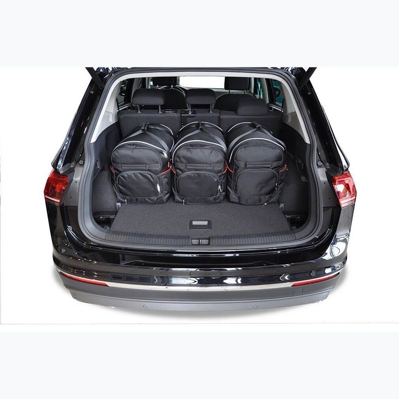 Set di borse portabagagli KJUST Volkswagen Tiguan Allspace 2017+ 5 pezzi nero. 16