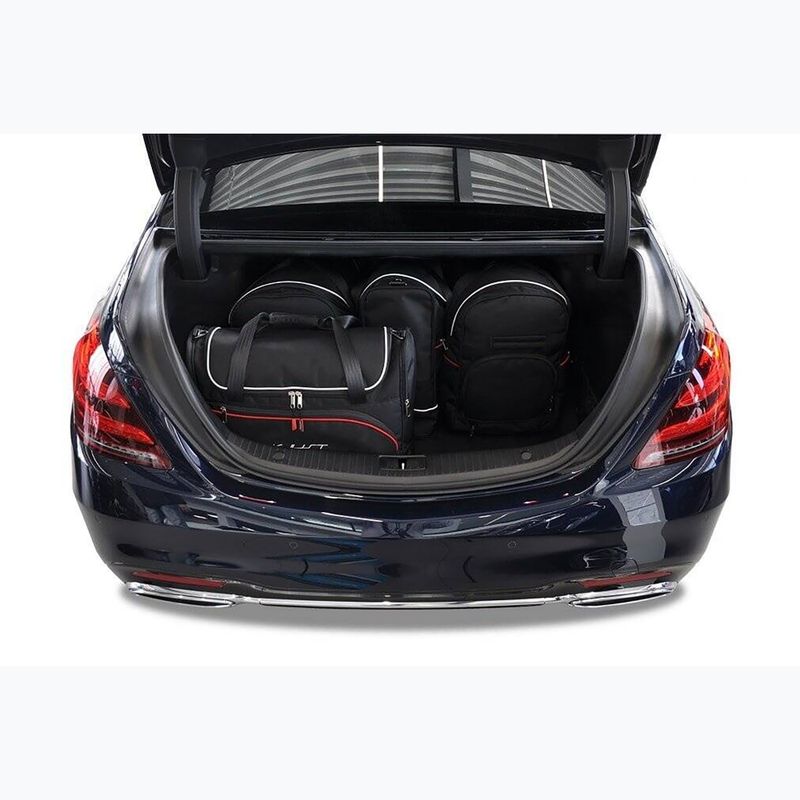 KJUST Mercedes-Benz S 2013-2020 set di borse per bagagliaio 5 pezzi nero 14