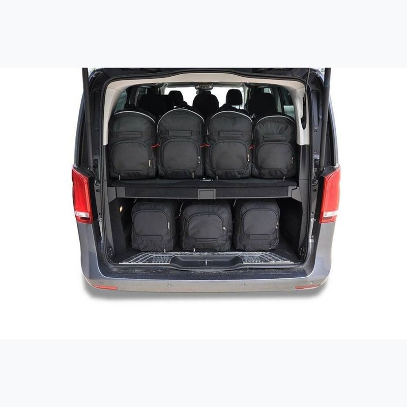 KJUST Mercedes-Benz V Extra Long 2014+ set di 7 borse portabagagli nero. 8