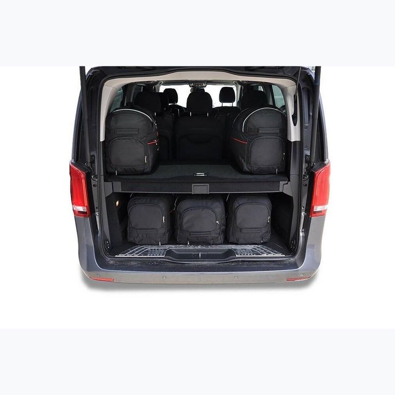 KJUST Mercedes-Benz V Extra Long 2014+ set di 7 borse portabagagli nero. 9