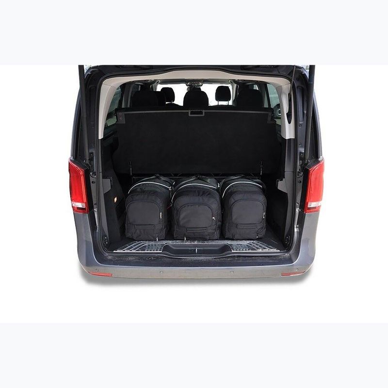 KJUST Mercedes-Benz V Extra Long 2014+ set di 7 borse portabagagli nero. 10