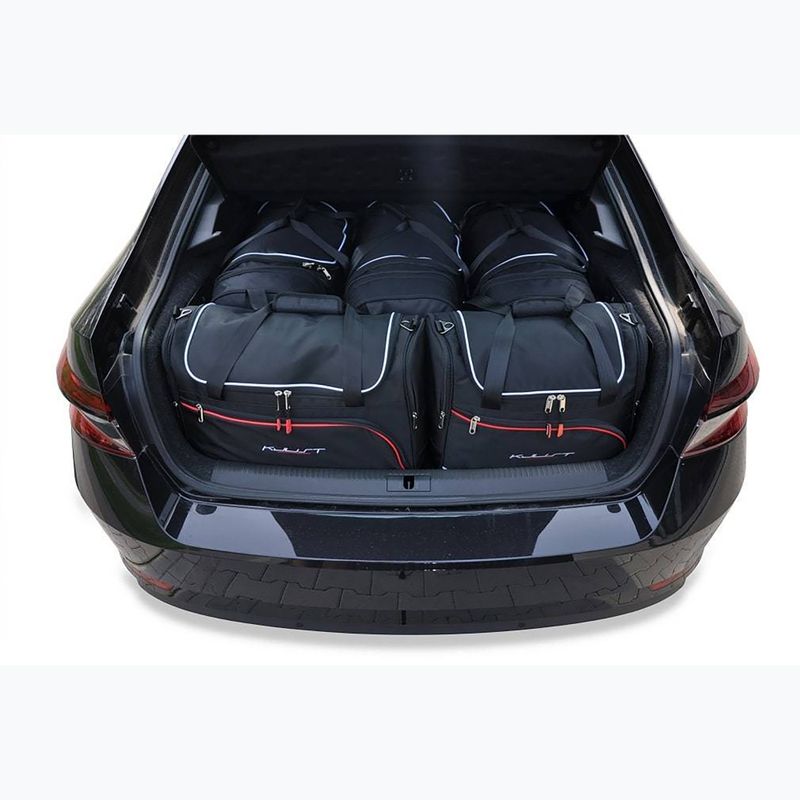 KJUST Skoda Superb Iv Liftback Plug-In Hybrid 2019+ set di 5 borse da viaggio nere. 11