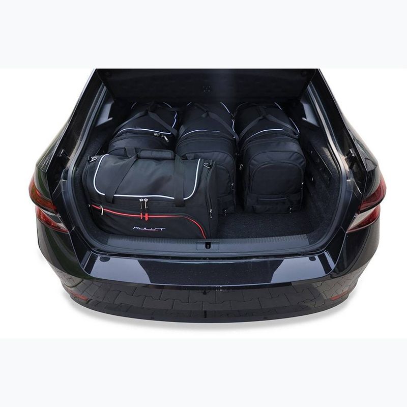 KJUST Skoda Superb Iv Liftback Plug-In Hybrid 2019+ set di 5 borse da viaggio nere. 12