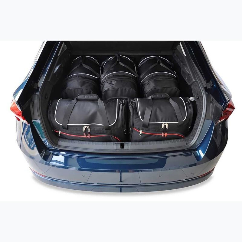 KJUST Skoda Octavia Liftback Set di borse portabagagli 2020+ 5 pezzi nero. 11