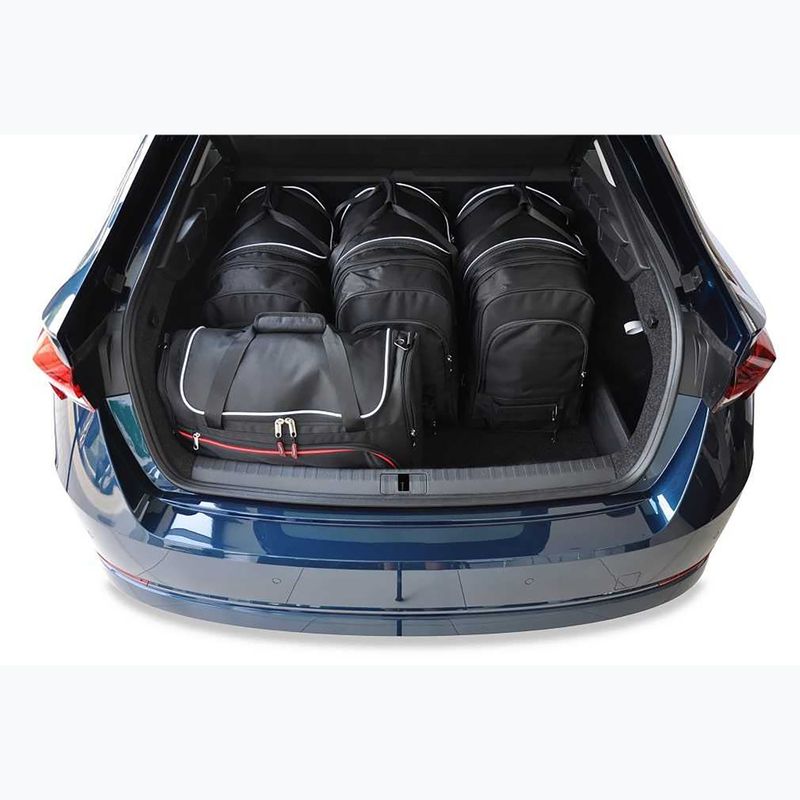 KJUST Skoda Octavia Liftback Set di borse portabagagli 2020+ 5 pezzi nero. 12