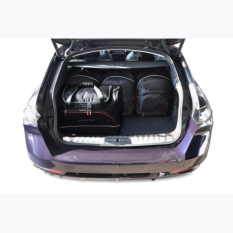Set di borse KJUST per Peugeot 508 Sw Hybrid Phev 2019+ 5 pezzi nero. 12
